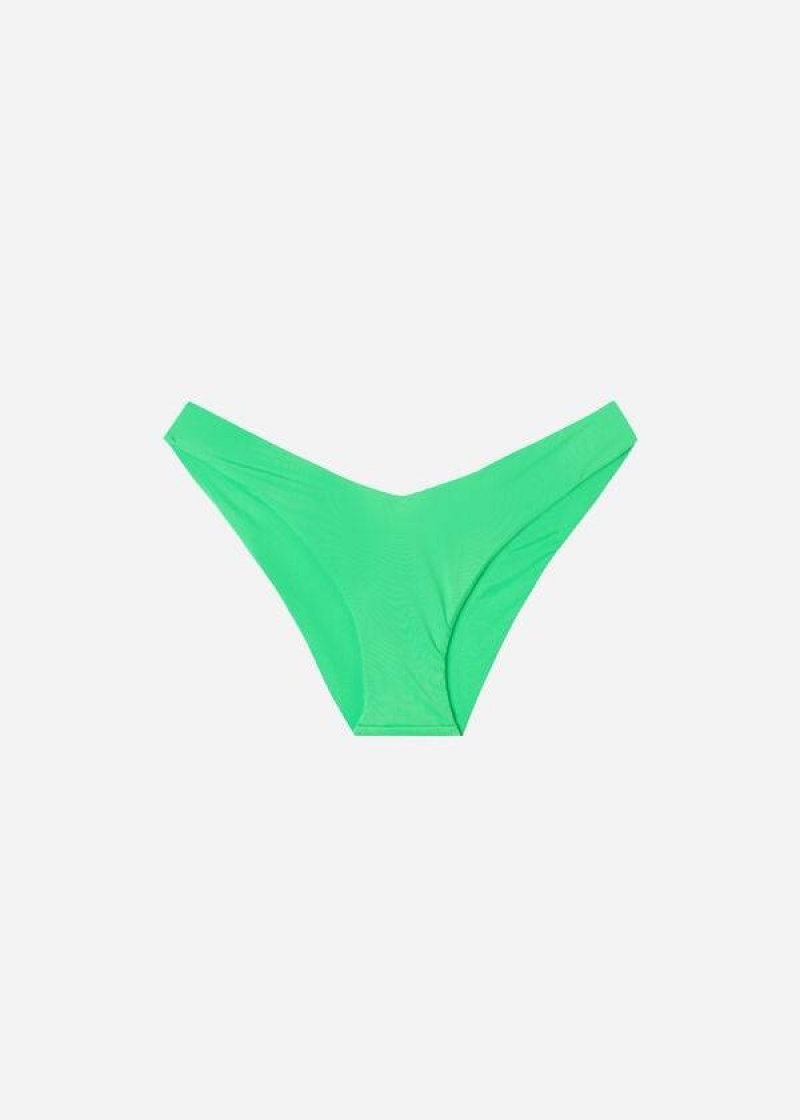 Calzedonia High Cut Indonesia Eco Women's Bikini Bottoms Mint | CA 2795RW