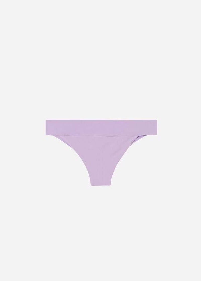 Calzedonia High Waist Brazilian Indonesia Eco Women's Bikini Bottoms Purple | CA 2772OR