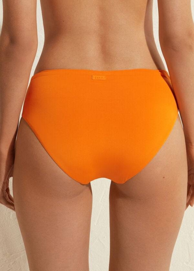 Calzedonia High Waist Indonesia Eco Women's Bikini Bottoms Orange | CA 2764HK