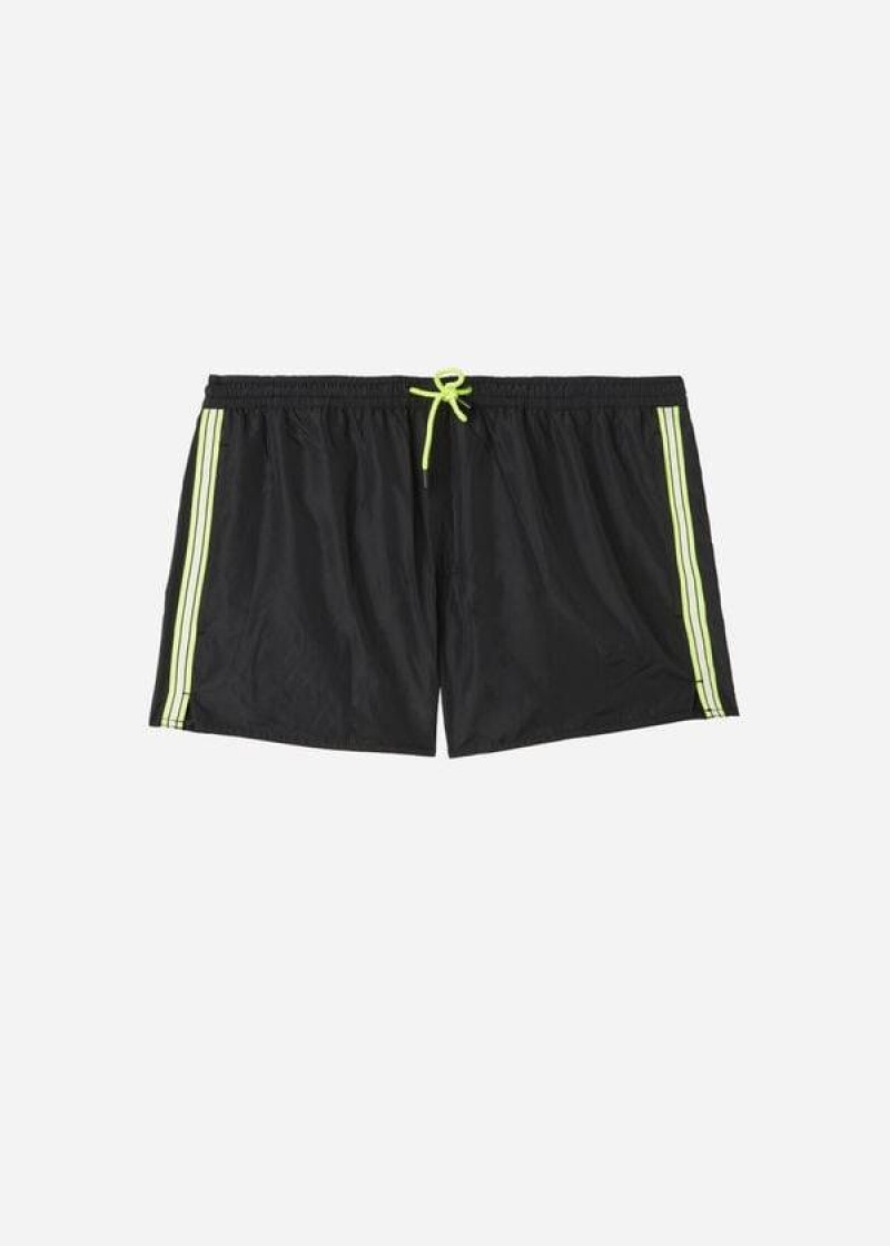 Calzedonia Ibiza Eco Men\'s Swim Trunks Black | CA 1251YU