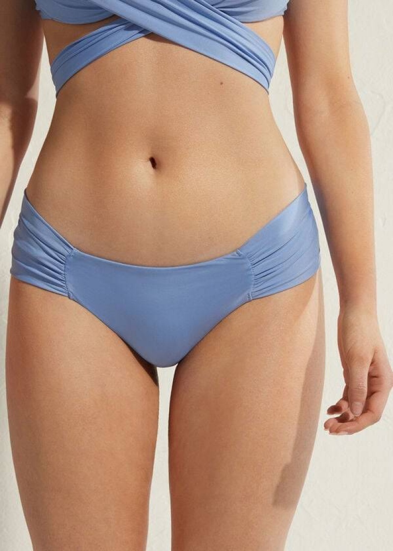 Calzedonia Indonesia Eco Women\'s Bikini Bottoms Blue | CA 2724RW