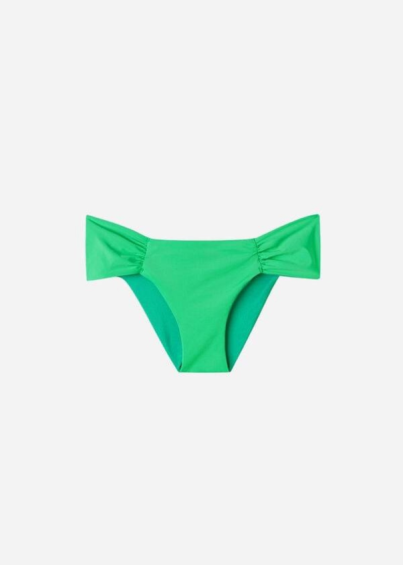 Calzedonia Indonesia Eco rosa Women's Bikini Bottoms Green | CA 2710MA