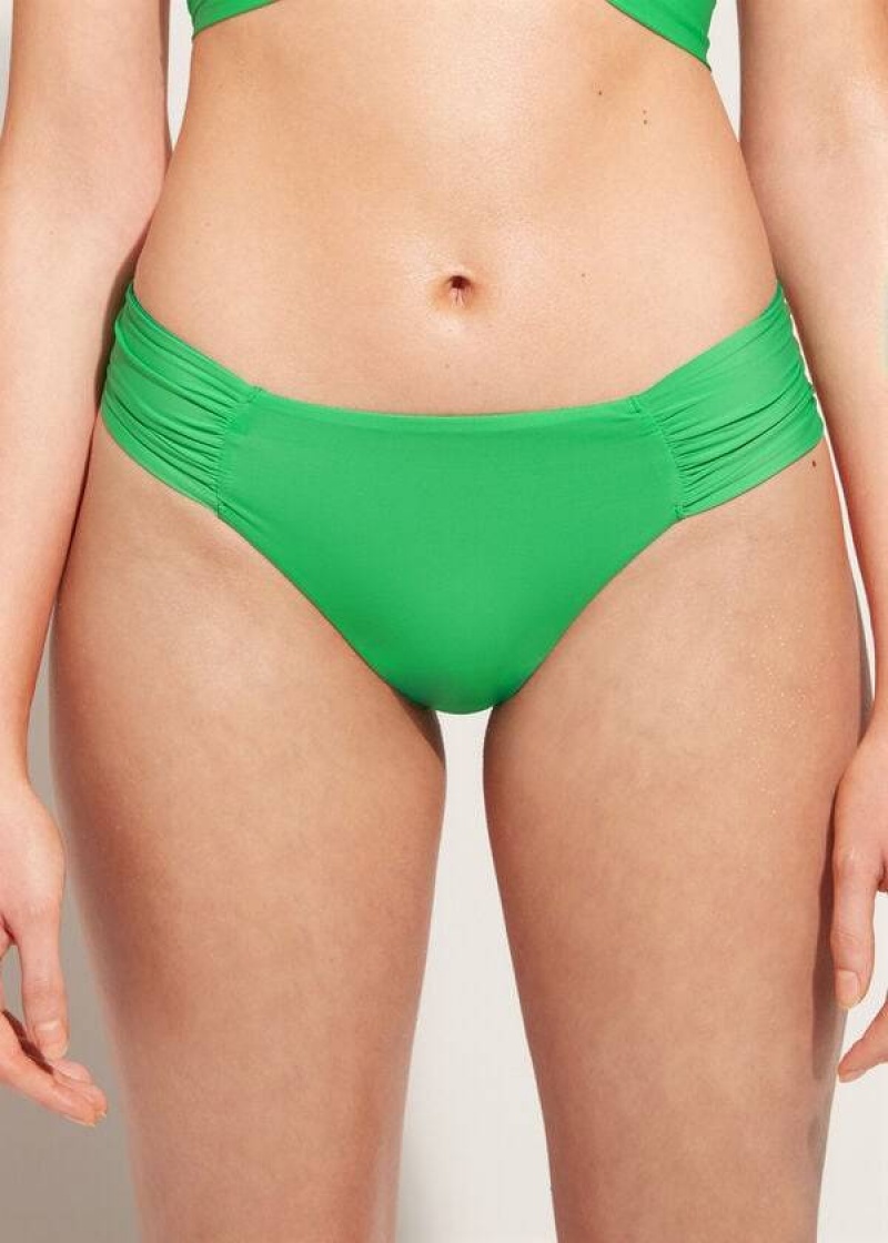 Calzedonia Indonesia Eco rosa Women\'s Bikini Bottoms Green | CA 2710MA