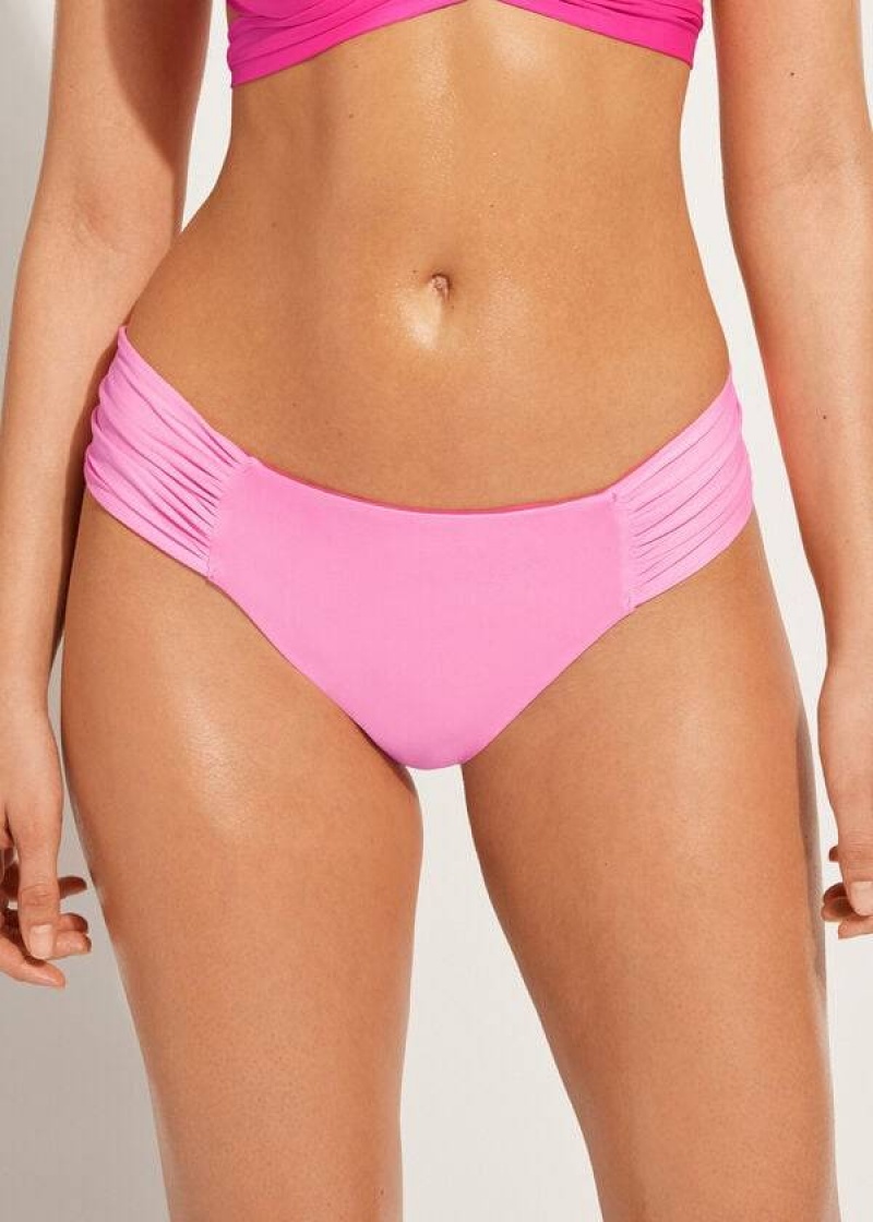 Calzedonia Indonesia Eco rosa Women's Bikini Bottoms Pink | CA 2709QZ