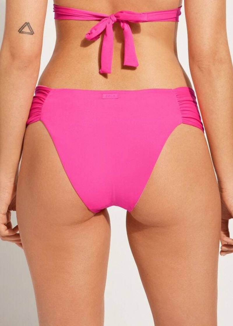 Calzedonia Indonesia Eco rosa Women's Bikini Bottoms Pink | CA 2709QZ