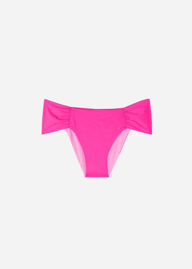 Calzedonia Indonesia Eco rosa Women's Bikini Bottoms Pink | CA 2709QZ