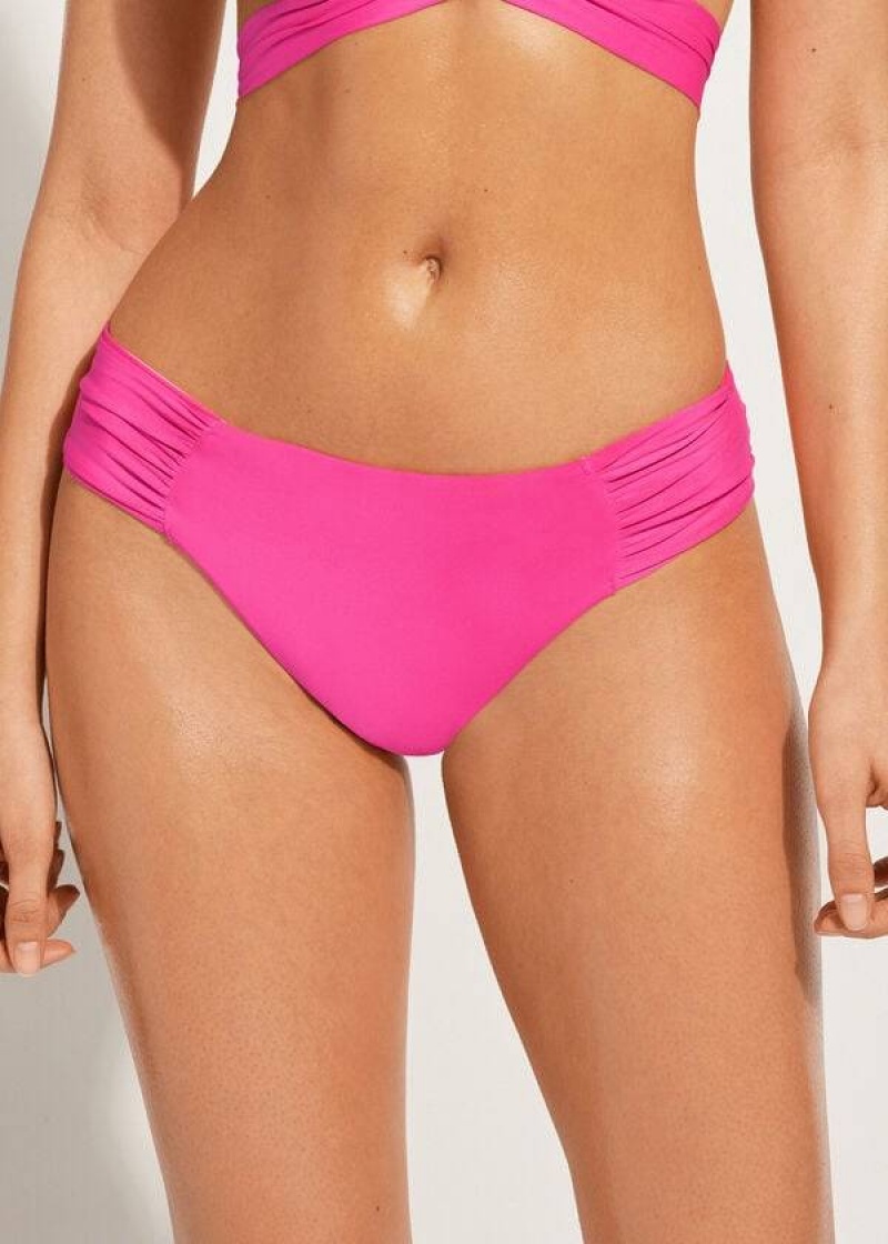 Calzedonia Indonesia Eco rosa Women\'s Bikini Bottoms Pink | CA 2709QZ