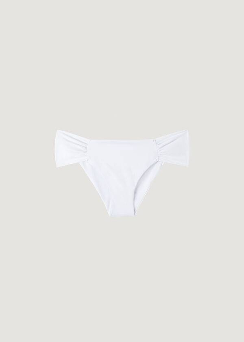 Calzedonia Indonesia Eco rosa Women's Bikini Bottoms White | CA 2708WY