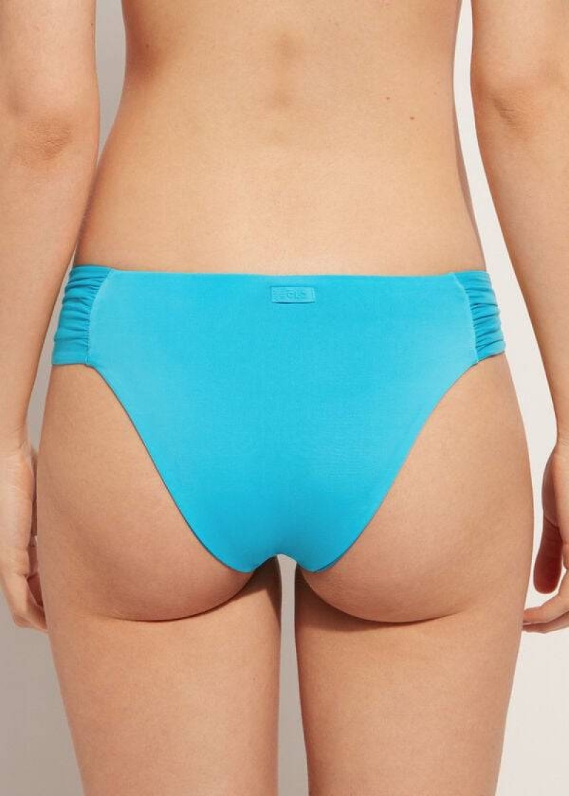 Calzedonia Indonesia Eco rosa Women's Bikini Bottoms Turquoise | CA 2707EX