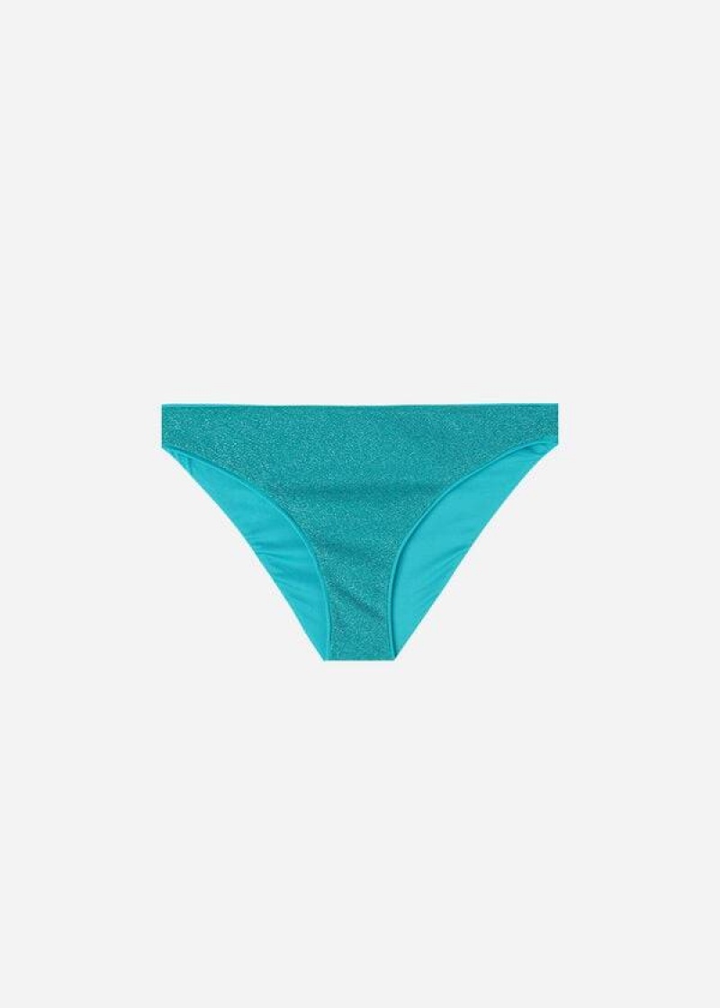 Calzedonia Las Vegas Women's Bikini Bottoms Blue | CA 2697DN