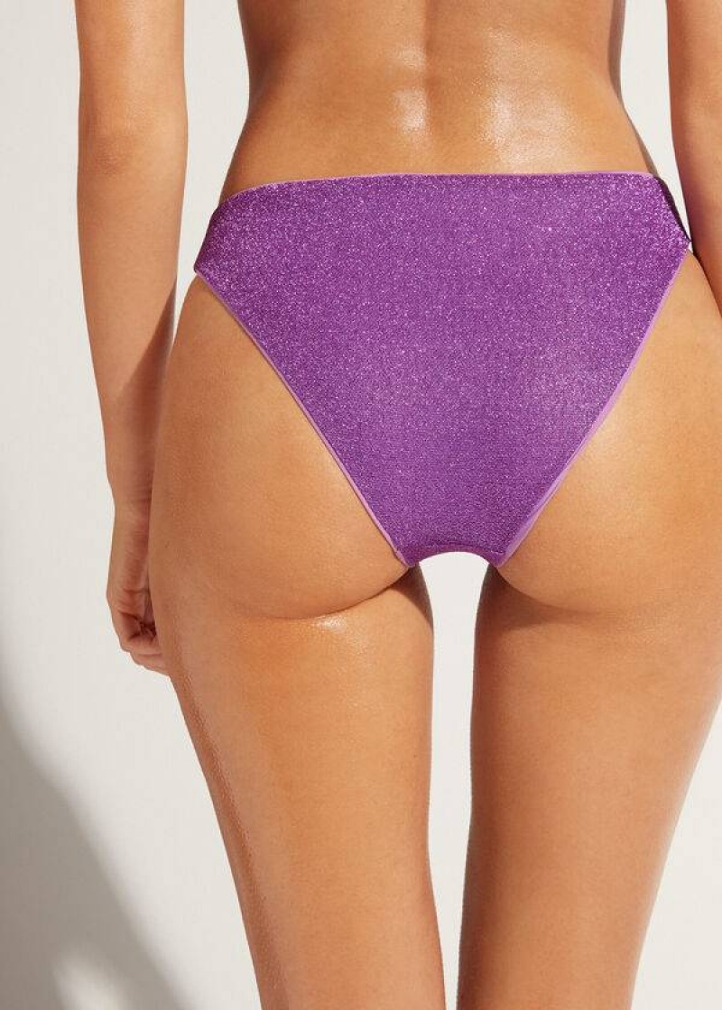 Calzedonia Las Vegas Women's Bikini Bottoms Purple | CA 2696FM