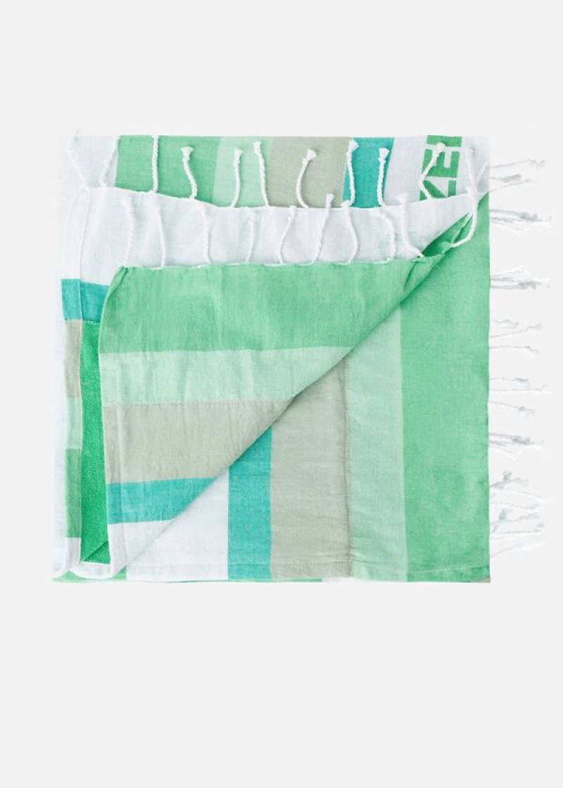 Calzedonia Logo Beach Towel Women's Accessories Green | CA 2913PQ