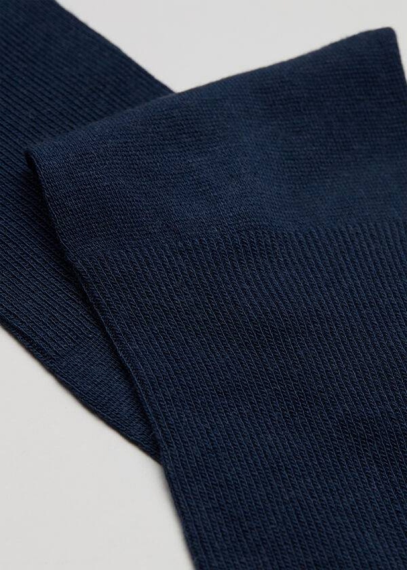 Calzedonia Long with Cashmere Men's Socks Navy | CA 1405RW