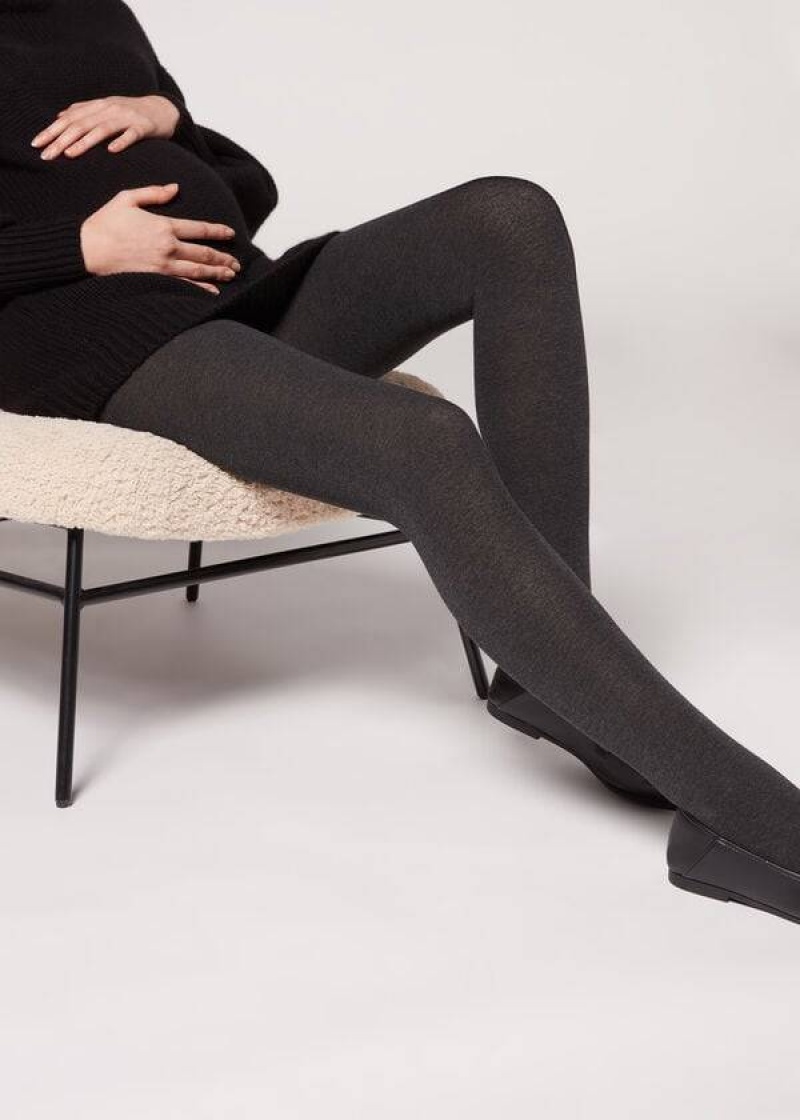 Calzedonia Maternity with Cashmere Women's Tight Coffee | CA 3183VD