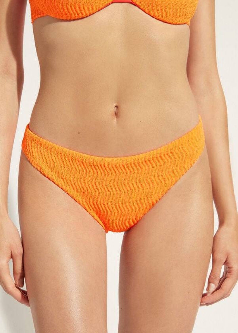 Calzedonia Mykonos Women\'s Bikini Bottoms Orange | CA 2684NB