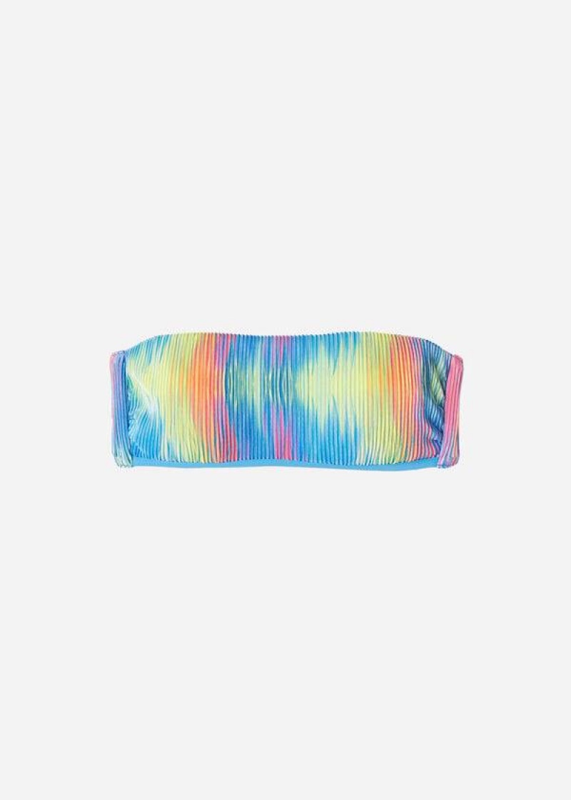 Calzedonia Padded Bandeau Maiorca Women's Bikini Tops Multicolor | CA 2377QZ