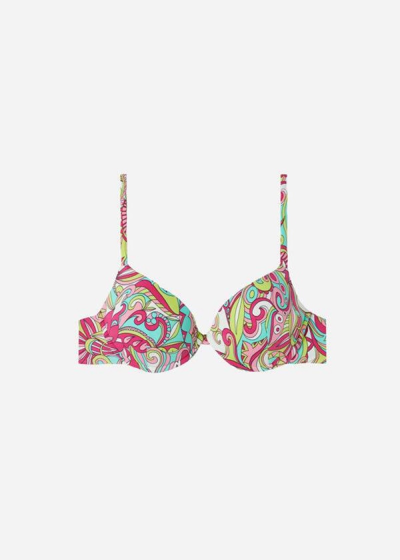 Calzedonia Padded Push-Up Londra Women's Bikini Tops Multicolor | CA 2330CE