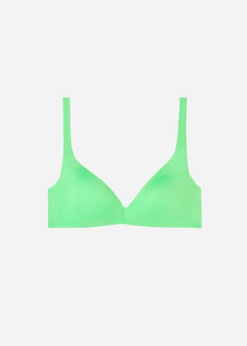 Calzedonia Padded Triangle Indonesia Eco rosa Women's Bikini Tops Mint | CA 2269PQ