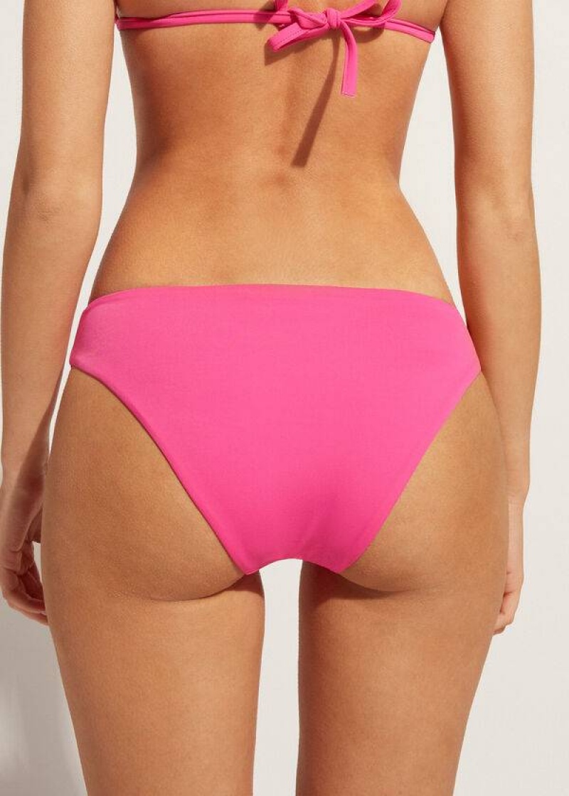 Calzedonia Rhinestone Shanghai Women's Bikini Bottoms Pink | CA 2670DN