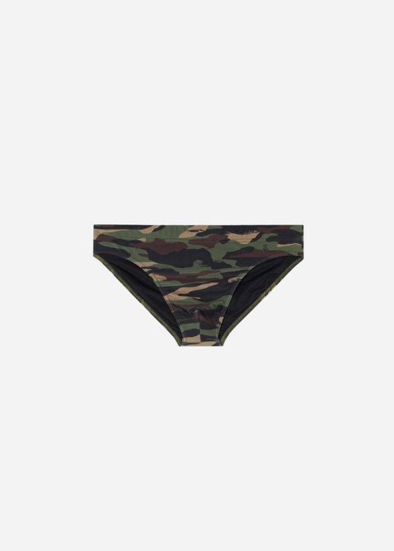 Calzedonia Rio Men's Swim Trunks Green | CA 1243BC