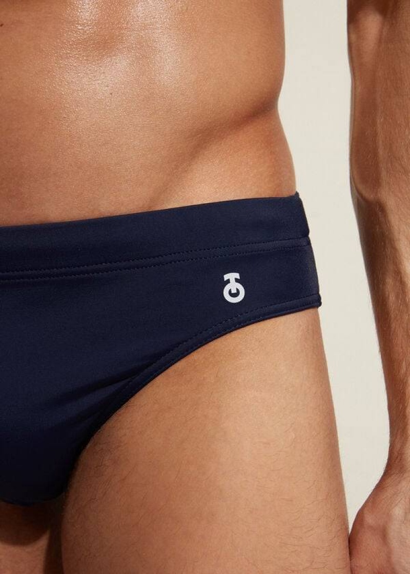 Calzedonia Rio Men's Swim Trunks Navy | CA 1241CE