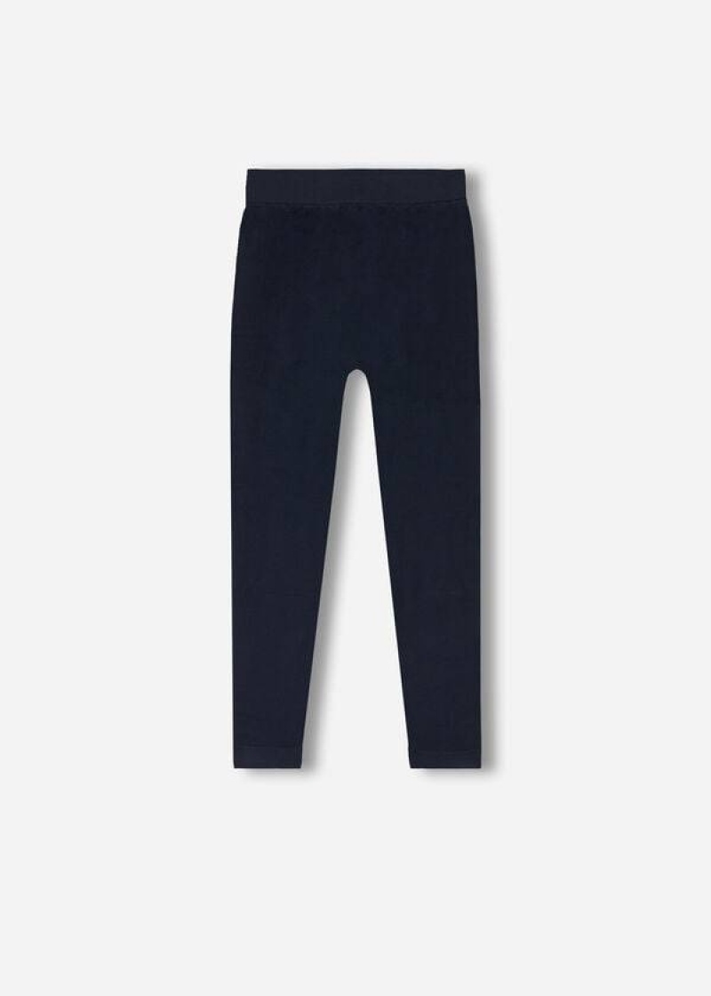 Calzedonia Seamless Kids\' Leggings Blue | CA 1052GL