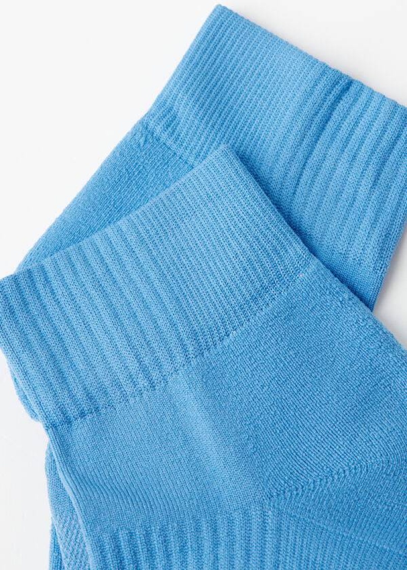 Calzedonia Short Sport Women's Socks Blue | CA 1671PQ