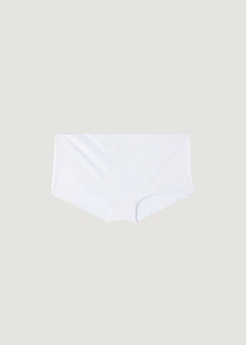 Calzedonia Shorts Indonesia Eco Women's Bikini Bottoms White | CA 2636EX