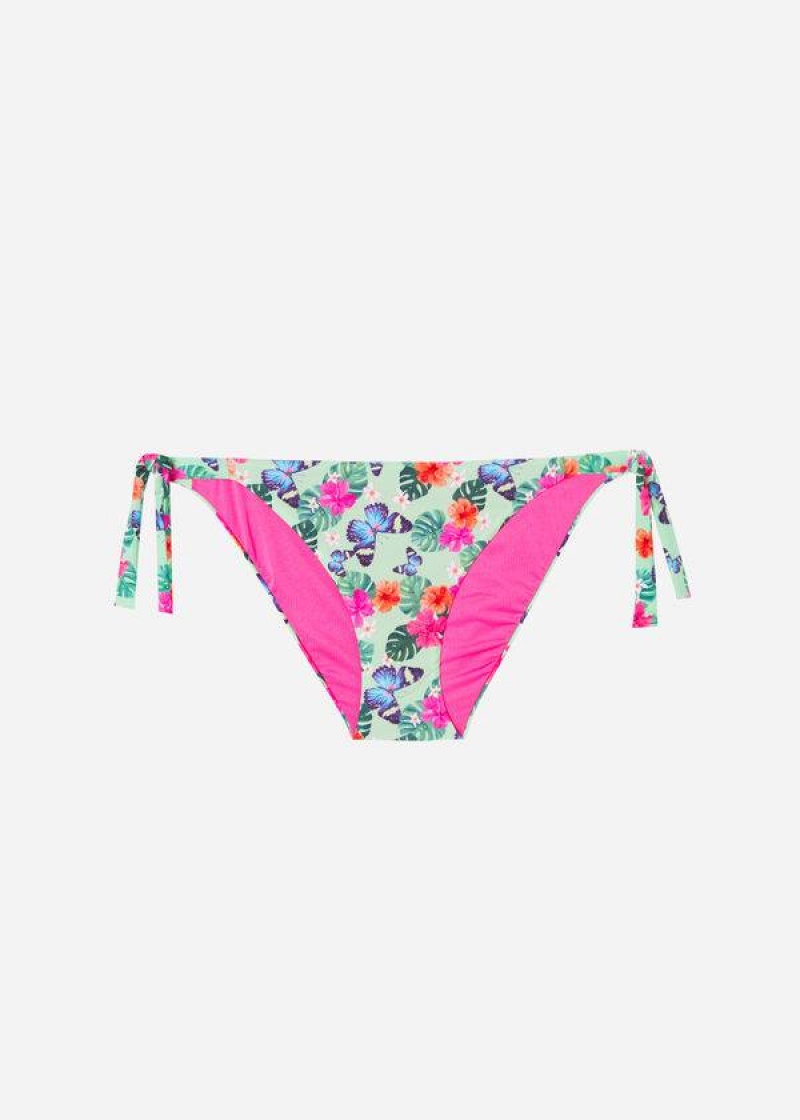 Calzedonia Side-Tie Malibu Women's Bikini Bottoms Multicolor | CA 2621JJ