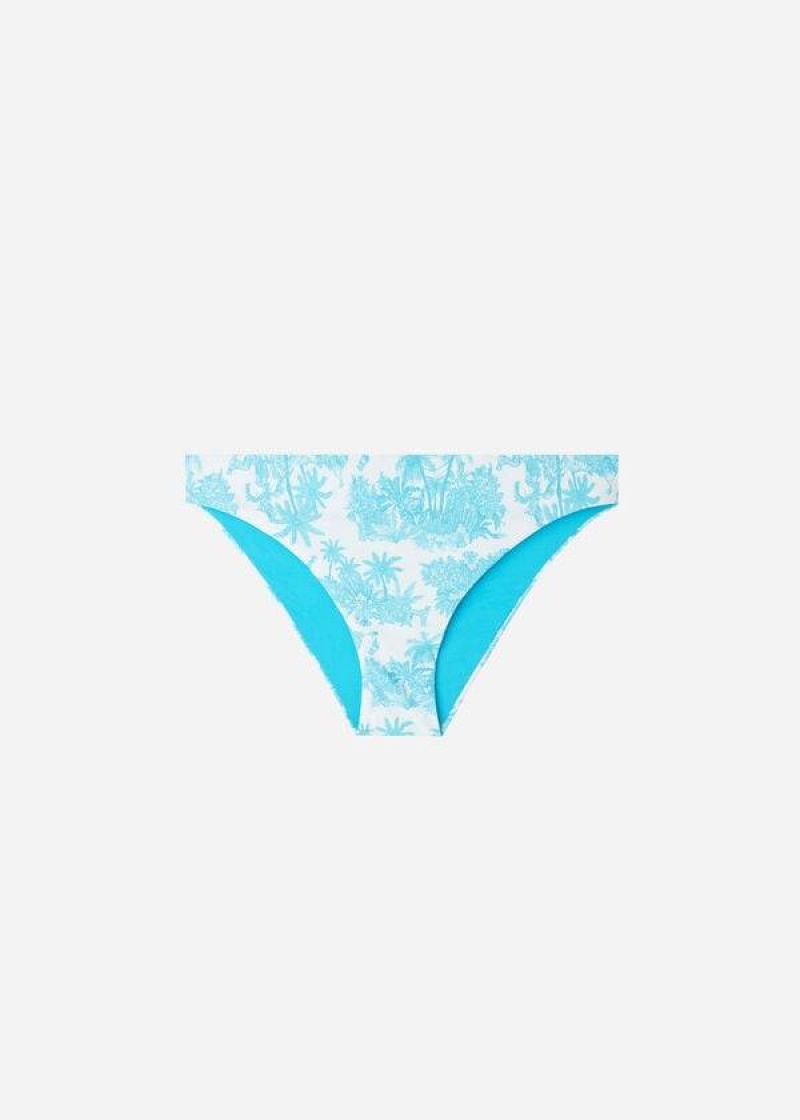 Calzedonia Sorrento Women's Bikini Bottoms Blue | CA 2616CE