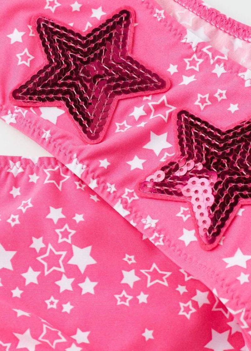 Calzedonia Star Two-Piece Jam Kids' Swimsuits Pink | CA 1142QZ