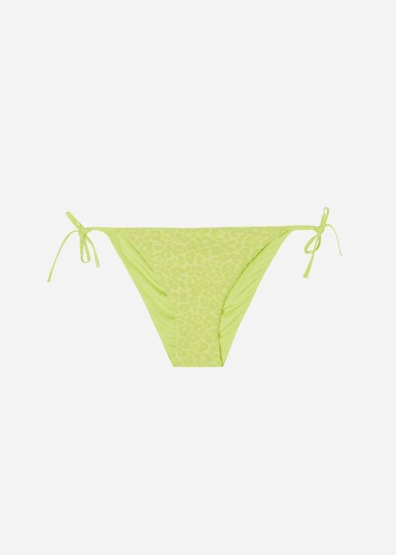 Calzedonia String Bangkok Women's Bikini Bottoms Green | CA 2612MA