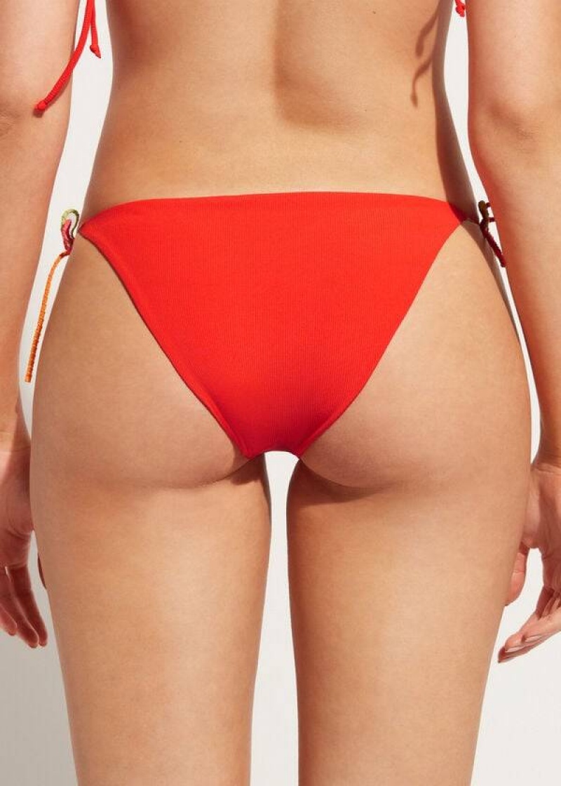 Calzedonia String Berlino Women's Bikini Bottoms Red | CA 2611QZ