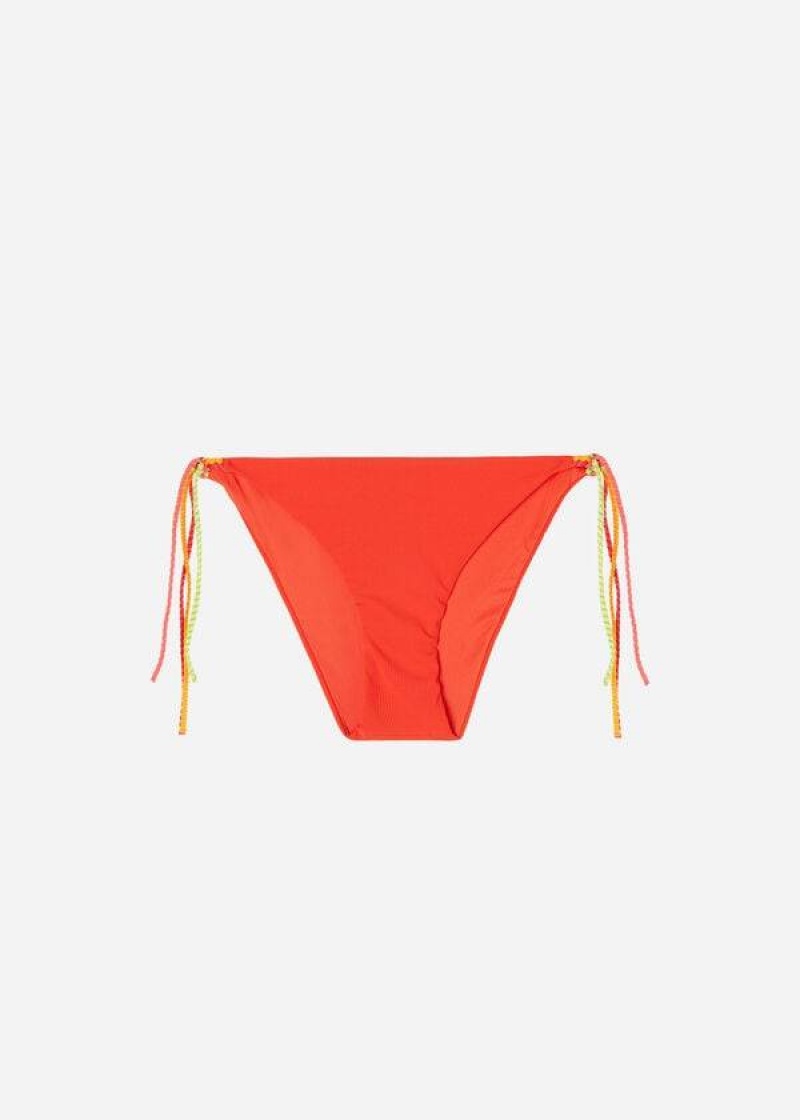 Calzedonia String Berlino Women's Bikini Bottoms Red | CA 2611QZ