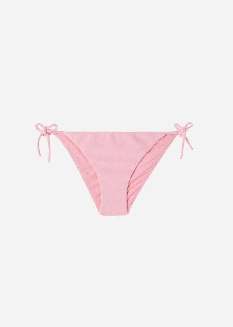 Calzedonia String Beverly Hills Eco Women's Bikini Bottoms Pink | CA 2609EX