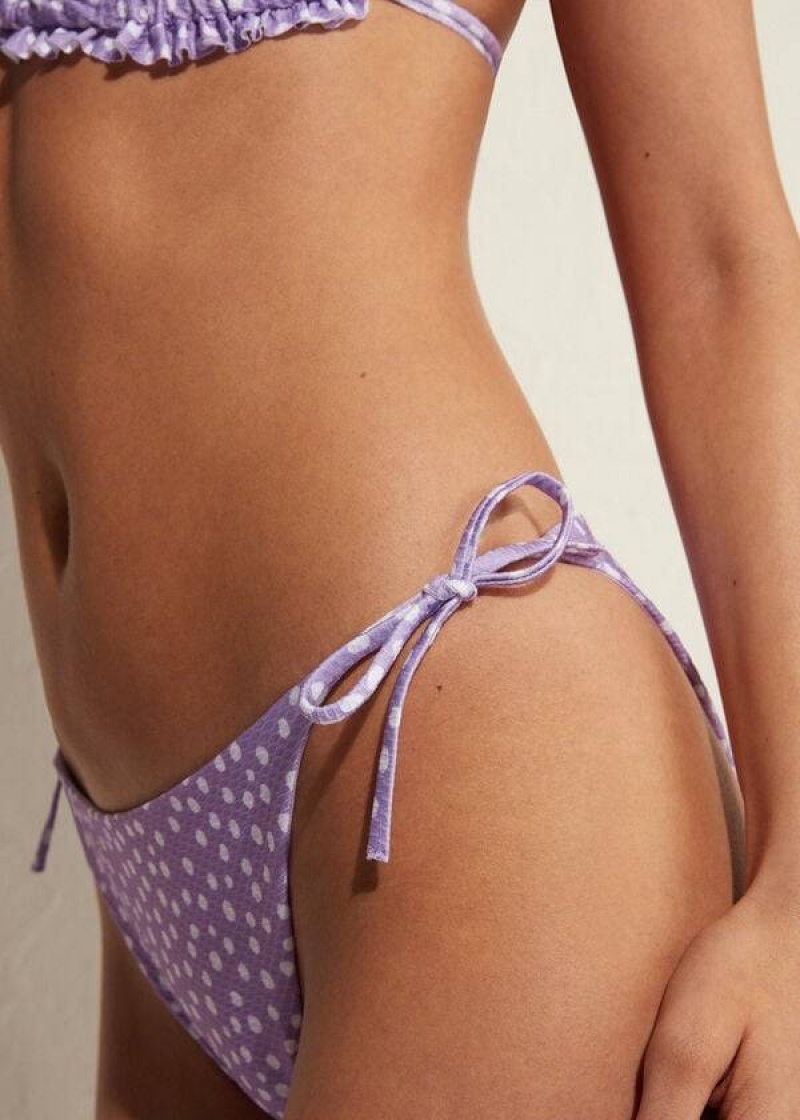 Calzedonia String Cipro Women's Bikini Bottoms Purple | CA 2603OR