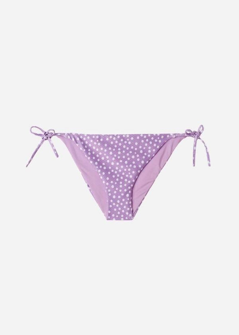 Calzedonia String Cipro Women's Bikini Bottoms Purple | CA 2603OR