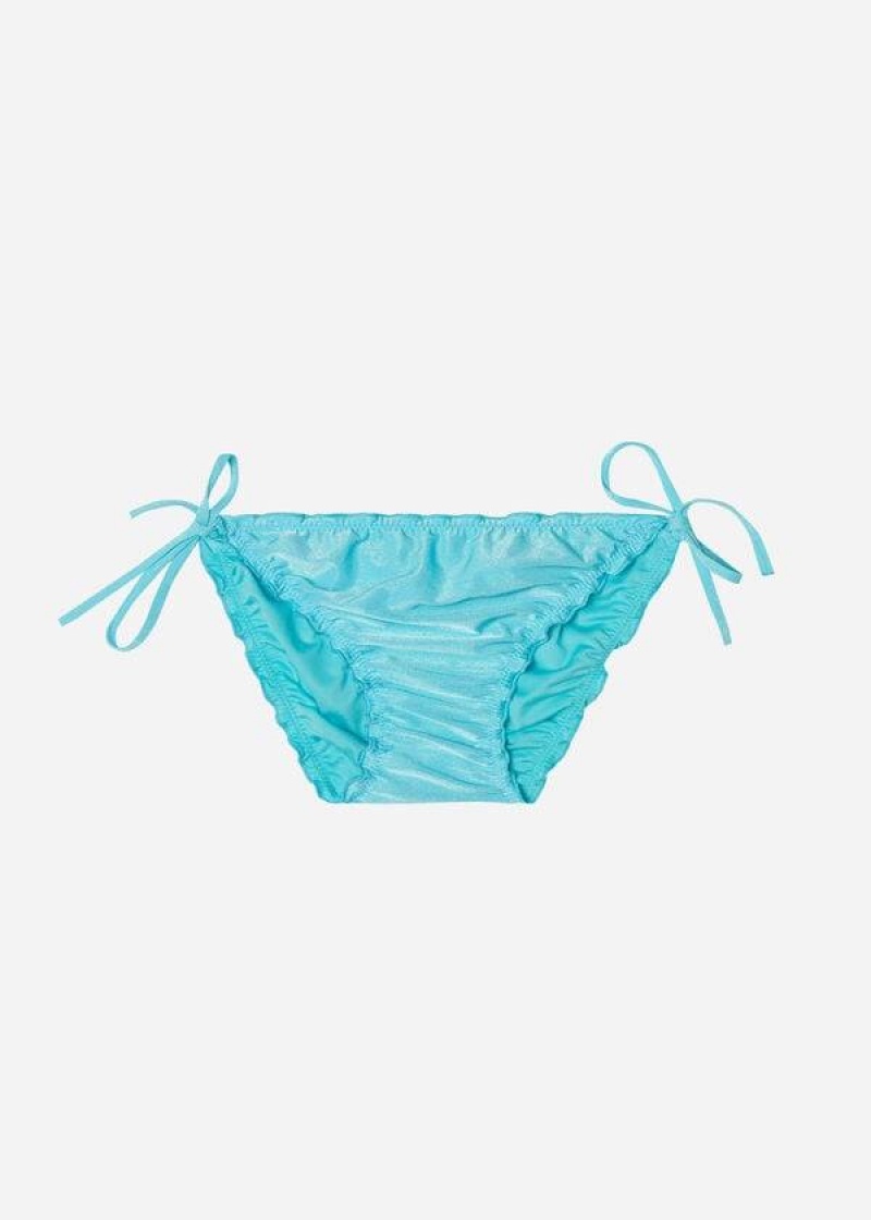 Calzedonia String Formentera Women's Bikini Bottoms Turquoise | CA 2599DN