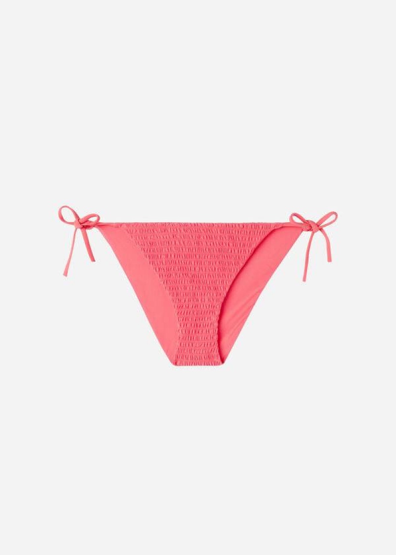 Calzedonia String Lanzarote Women's Bikini Bottoms Pink | CA 2592ZG