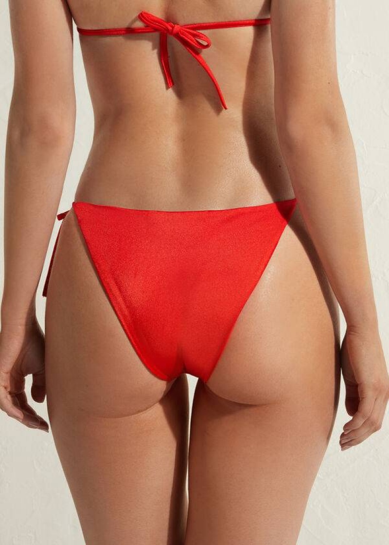 Calzedonia String Marrakech Women's Bikini Bottoms Red | CA 2587NB