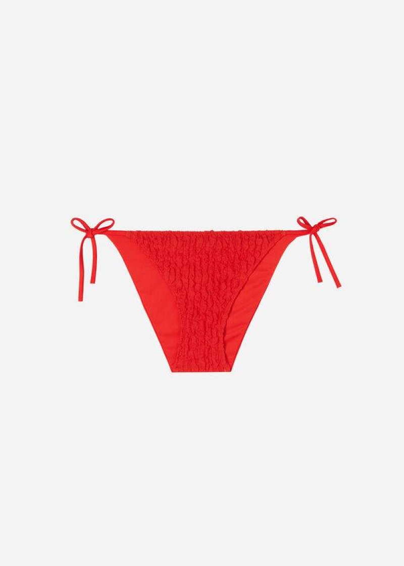 Calzedonia String Marrakech Women's Bikini Bottoms Red | CA 2587NB