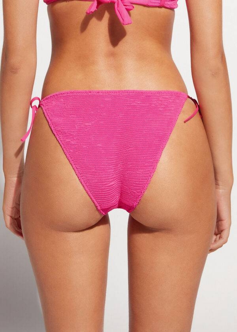 Calzedonia String Miami Women's Bikini Bottoms Pink | CA 2584WY