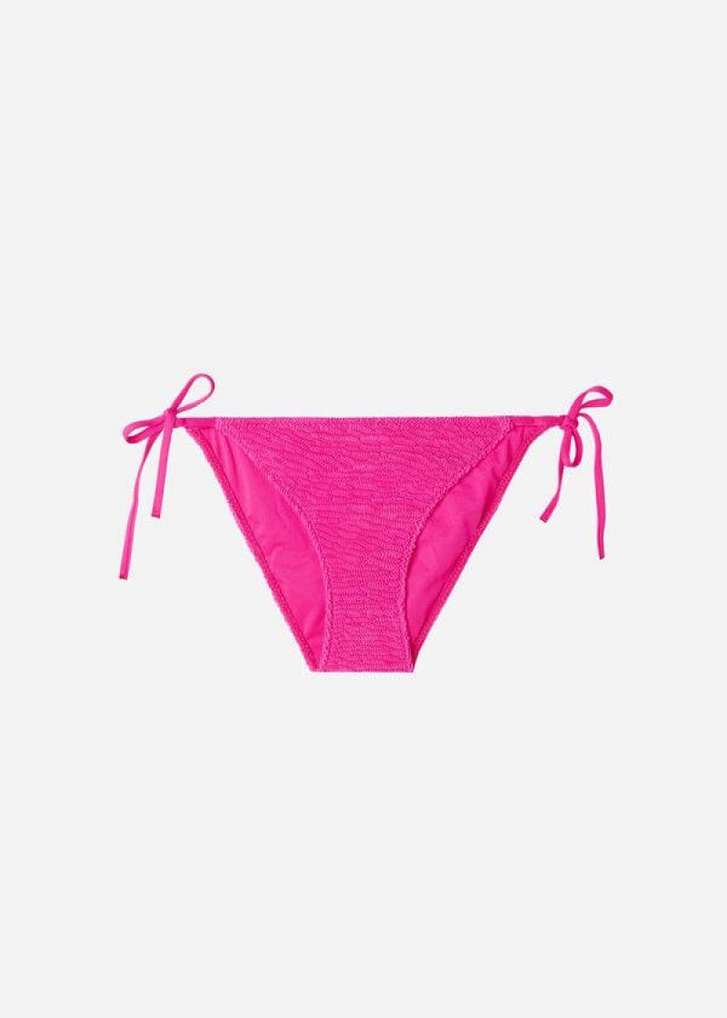 Calzedonia String Miami Women's Bikini Bottoms Pink | CA 2584WY