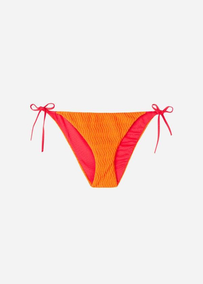 Calzedonia String Mykonos Women's Bikini Bottoms Orange | CA 2582RW