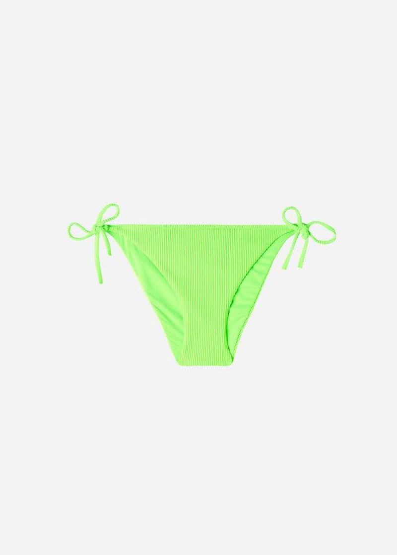 Calzedonia String New York Women's Bikini Bottoms Green | CA 2579UT