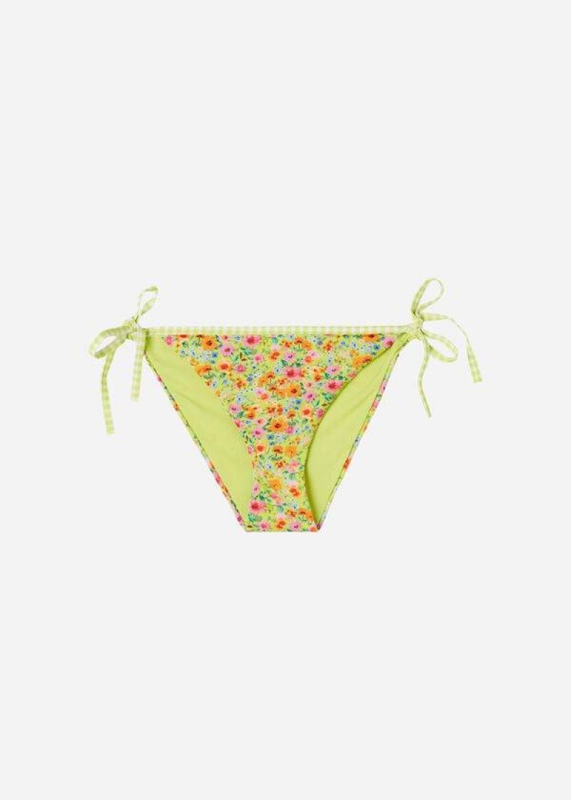 Calzedonia String Siviglia Women's Bikini Bottoms Yellow | CA 2575AP