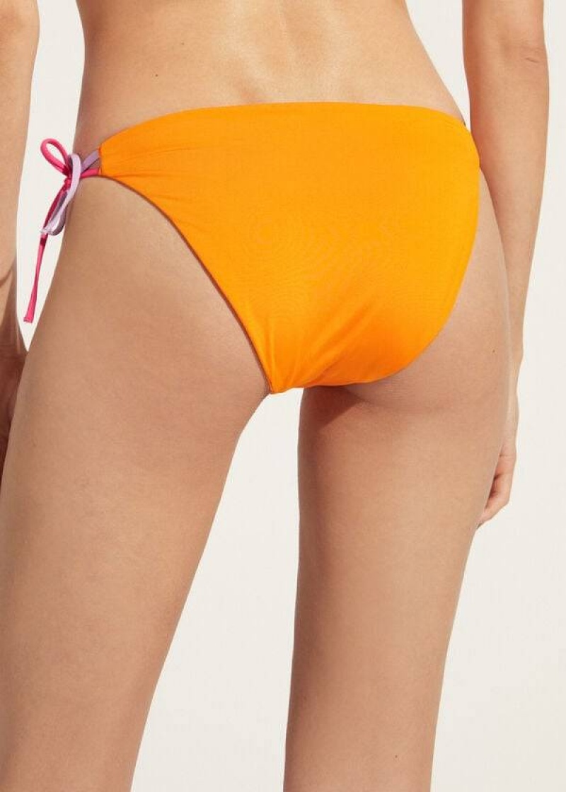 Calzedonia String Tokyo Women's Bikini Bottoms Orange | CA 2567LH