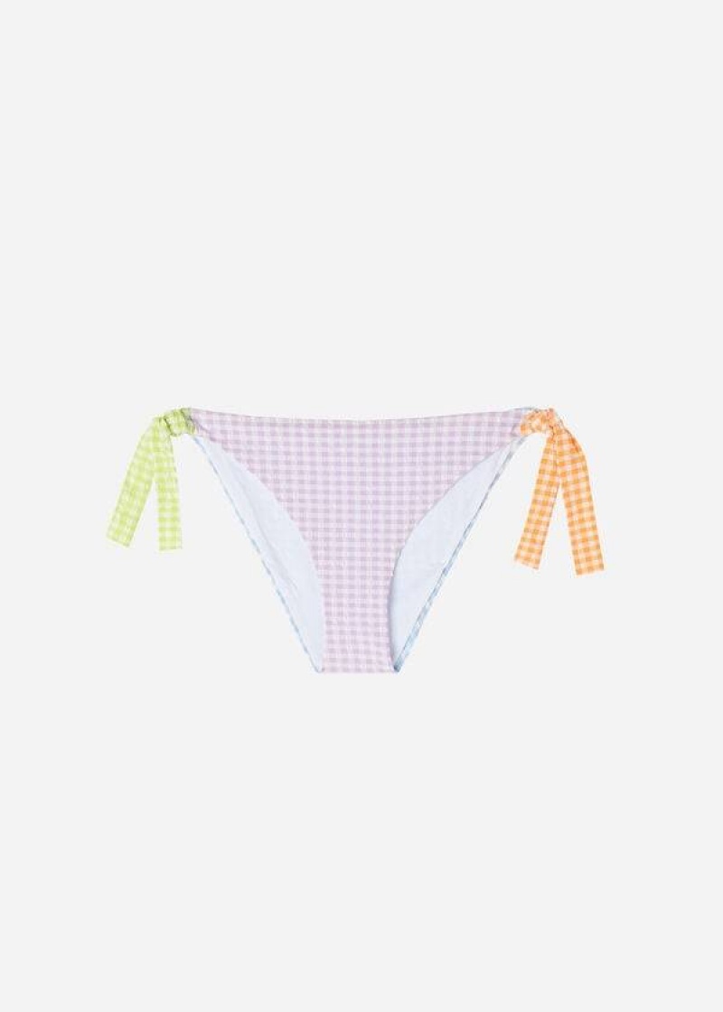 Calzedonia String Valencia Women's Bikini Bottoms Pink | CA 2565XF