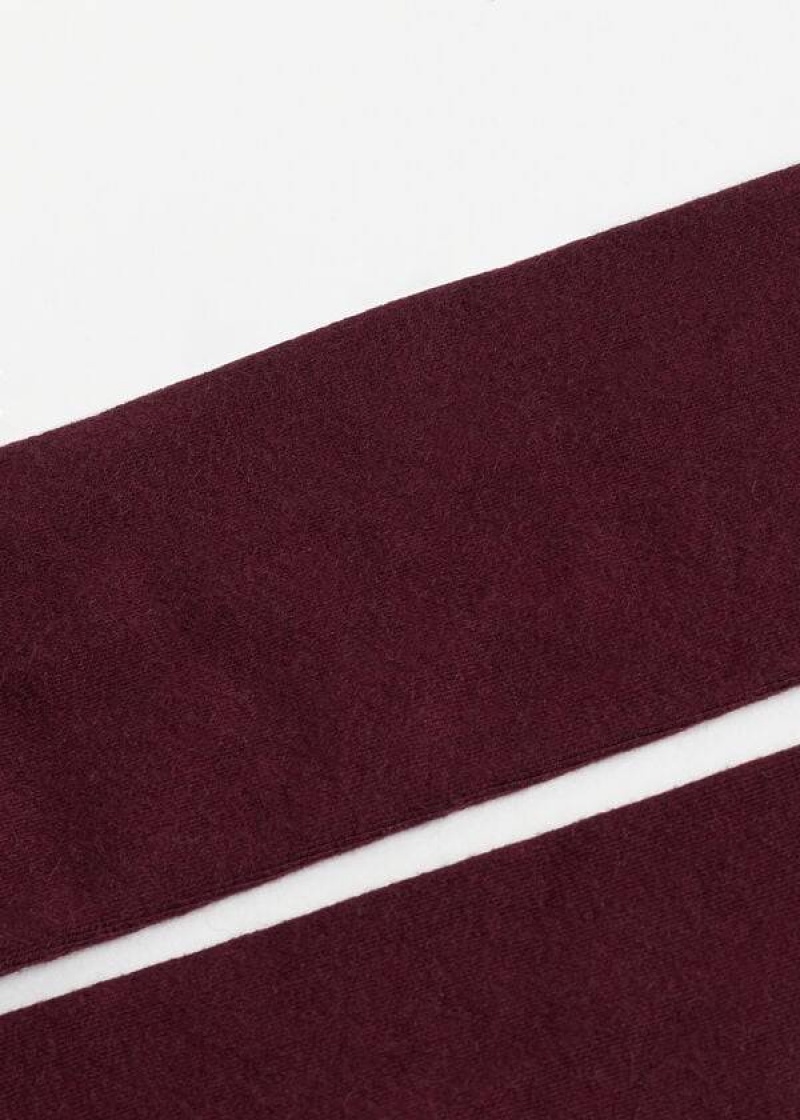 Calzedonia Super Opaque with Cashmere Kids' Tight Burgundy | CA 1183HK