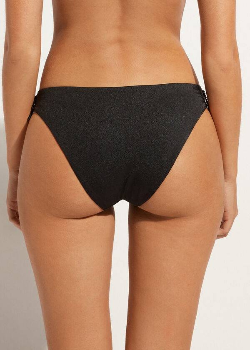 Calzedonia Taipei Women's Bikini Bottoms Black | CA 2564CE